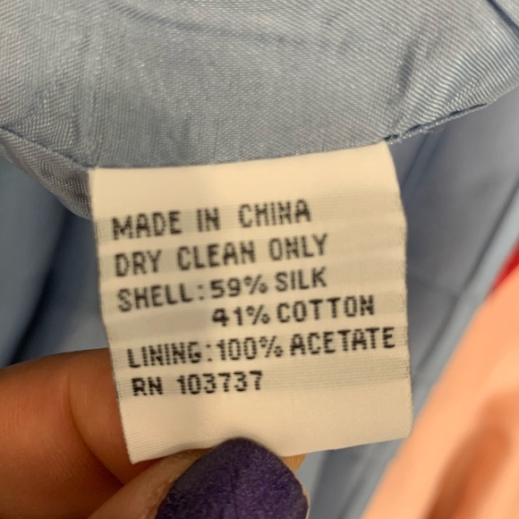 Talbots 3-piece silk blend blue skirt suit size 4 - Picture 8 of 8